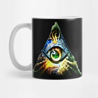 El ojo que todo lo ve - Pirámide Mug